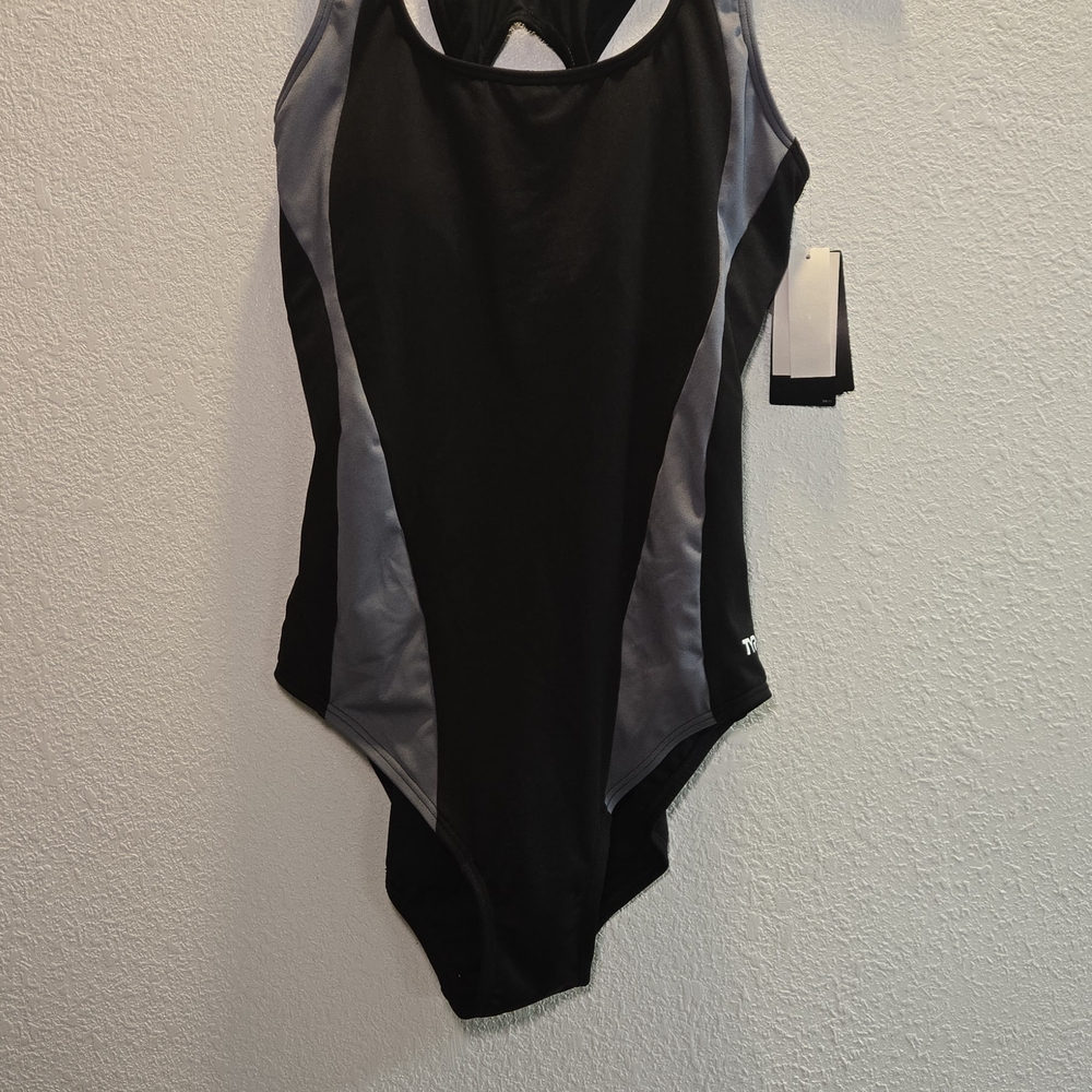 TYR Women's One Piece Black and Gray‎ Swimsuit
